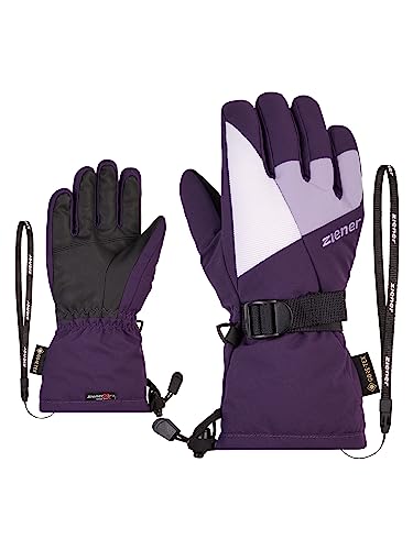 Ziener Kinder LANI Ski-Handschuhe/Wintersport | wasserdicht atmungsaktiv, dark violet, 5 von Ziener