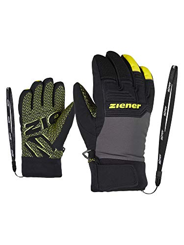 Ziener Kinder Ski-Handschuhe/Wintersport Wasserdicht Atmungsaktiv Trendig Primaloft LANUS AS, magnet, 3 von Ziener