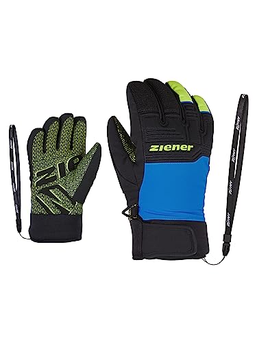 Ziener Kinder Ski-Handschuhe/Wintersport Wasserdicht Atmungsaktiv Trendig Primaloft LANUS AS, persian blue, 4 von Ziener