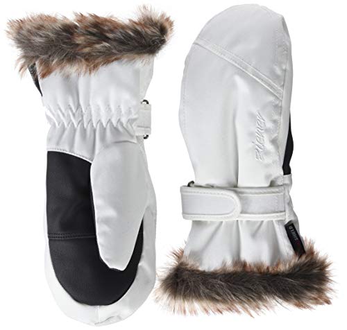 Ziener Kinder LED Mitten Girls Glove junior Ski-Handschuhe, White, 3 von Ziener