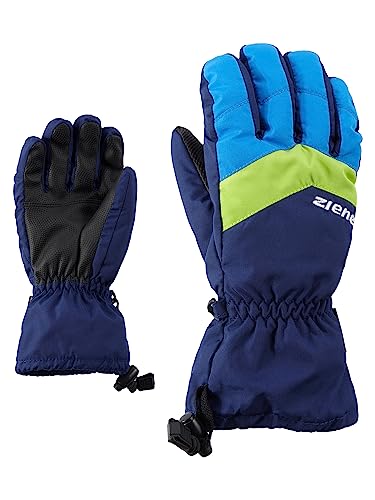 Ziener Kinder LETT AS glove junior Ski-Handschuhe / Wintersport | wasserdicht atmungsaktiv, navy, 7,5 von Ziener