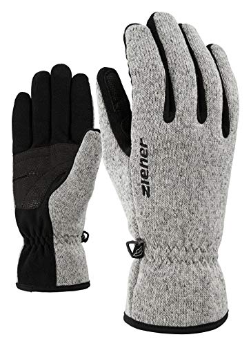 Ziener Kinder LIMAGIOS JUNIOR glove multisport Freizeit- / Funktions- / Outdoor-Handschuhe | atmungsaktiv, gestrickt, grau (grey melange), 3.5 von Ziener