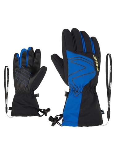 Ziener Kinder Laval Ski-Handschuhe/Wintersport | wasserdicht, Lange Stulpe, Cobalt Blue, 6,5 Ziener Kinder Laval Ski-Handschuhe/Wintersport | wasserdicht, Lange Stulpe, Cobalt Blue, 6,5 von Ziener