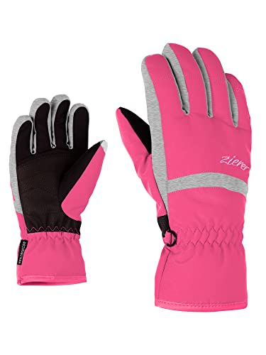 Ziener LEJANO Kinder AS Ski-Handschuhe/Wintersport | Wasserdicht Atmungsaktiv, pop pink, 6 von Ziener