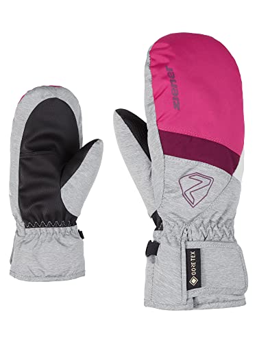 Ziener Mädchen Levin GTX Mitten Junior Ski-fäustling/Wintersport | Wasserdicht, Atmungsaktiv, pop pink/Light Melange, 6 von Ziener