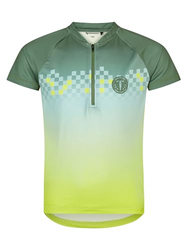 Ziener Kinder NESTEL Funktions-Shirt - Fahrrad|Outdoor|Sport - atmungsaktiv,schnelltrocknend,Langarm, bitter Lemon, 164 von Ziener