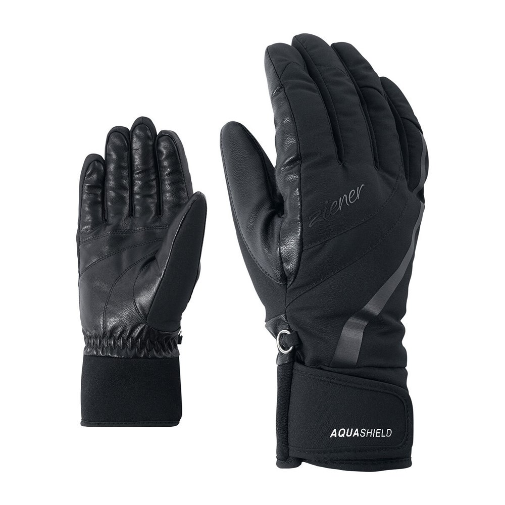 Ziener Kitty As Gloves Schwarz 8.5 Frau von Ziener