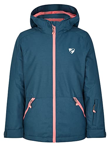 Ziener Mädchen AMELY Ski-Jacke, Winter-Jacke | wasserdicht, winddicht, warm, hale navy stru, 128 von Ziener