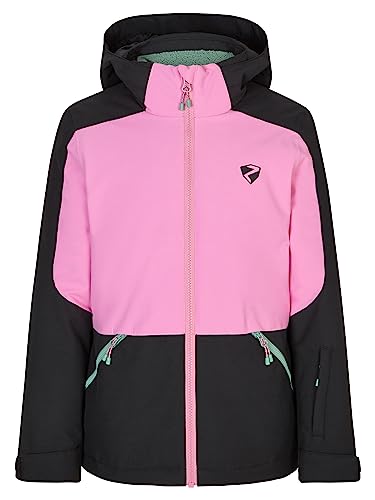 Ziener Mädchen AMELY Ski-Jacke, Winterjacke | wasserdicht, winddicht, warm, black, 140 von Ziener