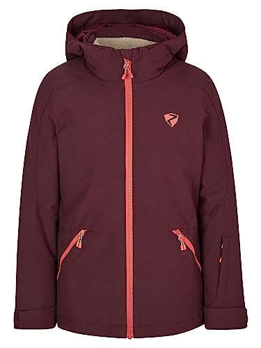 Ziener Mädchen AMELY Ski-Jacke, Winterjacke | wasserdicht, winddicht, warm, velvet red, 104 von Ziener