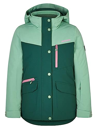 Ziener Mädchen ANOKI Ski-Jacke, Winterjacke | wasserdicht, winddicht, warm, deep green, 140 von Ziener