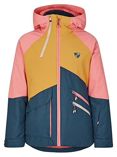 Ziener Mädchen ARUMA Ski-Jacke, Winter-Jacke | wasserdicht, winddicht, warm, hale navy stru, 104 von Ziener