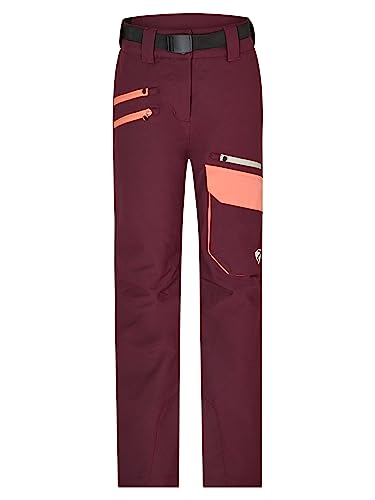 Ziener Mädchen Aileen Ski-Hose Schnee-Hose | wasserdicht warm PFC frei, velvet red, 104 von Ziener