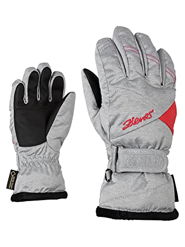 Ziener Mädchen LARA GTX GIRLS glove junior Ski-handschuhe / Wintersport | wasserdicht atmungsaktiv, light melange, 5,5 von Ziener