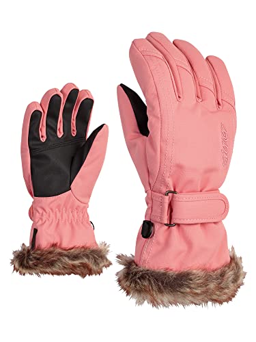 Ziener Mädchen LIM Ski-Handschuhe/Wintersport | warm atmungsaktiv, pink vanilla stru, 4,5 von Ziener