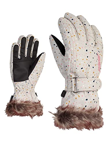Ziener Mädchen LIM Ski-Handschuhe/Wintersport | warm, atmungsaktiv, terazzo Print, 4,5 Ziener Mädchen LIM Ski-Handschuhe/Wintersport | warm, atmungsaktiv, terazzo Print, 4,5 von Ziener