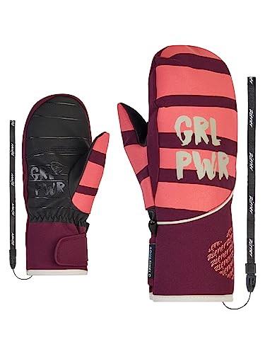 Ziener Mädchen LIWANI Ski-Fäustling/Wintersport | wasserdicht, Primaloft, modisch, Velvet red, 5 von Ziener