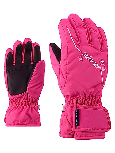Ziener Mädchen LULA Ski-Handschuhe/Wintersport | wasserdicht atmungsaktiv, pop pink, 6,5 von Ziener