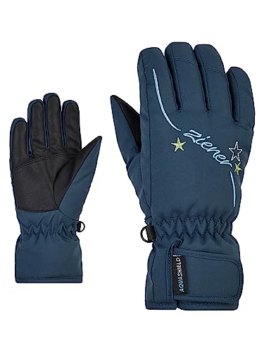 Ziener Mädchen LULA Ski-Handschuhe/Wintersport | wasserdicht atmungsaktiv, hale navy, 4,5 von Ziener