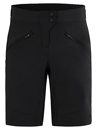 Ziener Damen Nasita X-function Fahrrad Shorts Rad Hose mit Innenhose Mountainbike Outdoor Freizeit atmungsaktiv schnelltrocknen, Schwarz, 44 EU von Ziener