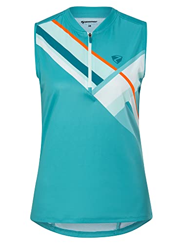 Ziener Damen Nesia Fahrradtrikot/Radtrikot - Mountainbike/Rennrad, Aquamarine, 34 von Ziener