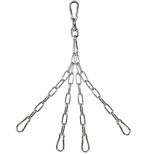 Boxsackkette, Boxsäcke Ketten - Stabiler Metallhaken, Hängende Kettenaufhänger, Boxsackaufhänger, Metallketten mit Haken, Halterung für Turnhalle Boxsackkette, Boxsäcke Ketten - Stabiler Metallhaken, Hängende Kettenaufhänger, Boxsackaufhänger, Metallketten mit Haken, Halterung für Turnhalle von Ziennhu