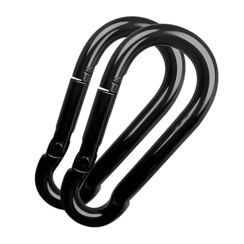 Robuster Stahl Karabiner für Camping Wandern Hängematte Befestigungsgurt (4, M10) von Zihozan