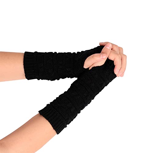 Armwärmer, Armstulpen Damen Ohne Finger Handstulpen - Fingerlose Handschuhe Gestrickte Pulswärmer Weich Kaschmir Strickhandschuhe Frauen Fäustlinge Halbe Fingerhandschuhe von Zilosconcy