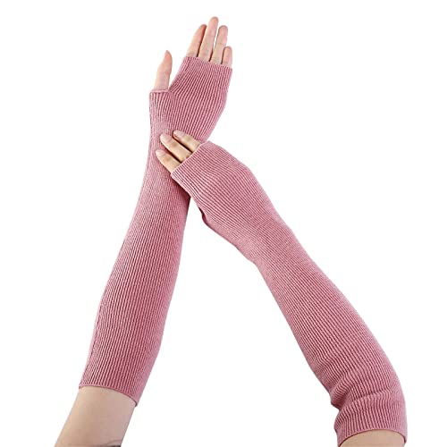 B Ware, Handstulpen Damen Ohne Finger Armstulpen - Pulswärmer Gestrickte Fingerlose Handschuhe Weich Winter Handgelenkwärmer Frauen Fäustlinge Halbe Fingerhandschuhe von Zilosconcy