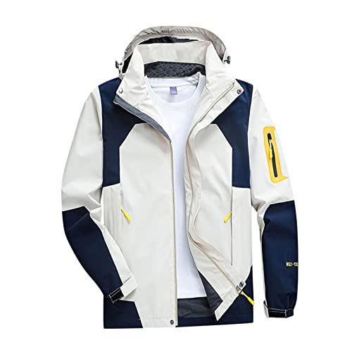 B Ware, Skijacke Herren Wasserdicht Winterjacke - Wanderjacke Winddichte Snowboardjacke Gefütterte Übergangsjacke Trekkingjacke Mit Abnehmbarer Kapuze Männer von Zilosconcy