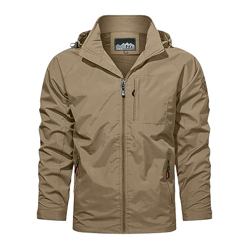 B Ware, Winterjacke Herren Wasserdicht Skijacke - Wanderjacke Winddichte Snowboardjacke Outdoor Übergangsjacke Jacke Mit Abnehmbarer Kapuze Für Wandern Männer von Zilosconcy