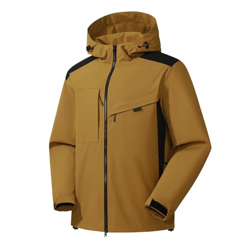 B Ware, Winterjacke Herren Winter Skijacke - Snowboardjacke Winddichte Wanderjacke Wasserdicht Softshelljacke Fleece-Futter Ski Regenmantel Mit Kapuze Männer von Zilosconcy