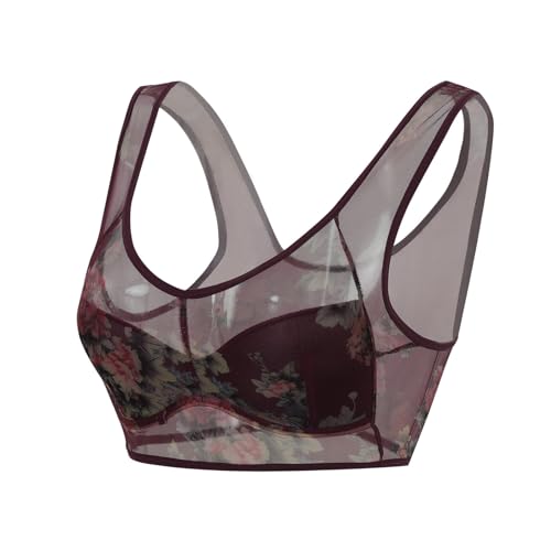 BHS Ohne Bügel Push Up Für Damen Sport BH Gepolstert Bralette Große Größen Komfort Bustier Tops Bügelloser Klassischer T Shirt Starker Halt von Zilosconcy