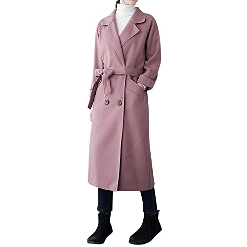 Black Friday, Dufflecoat Damen Winddichter Trenchcoat - Herbstmantel Elegant Wollmantel Übergangsmantel Wintermantel Für Frauen Übergangsjacke Warme Wolljacke Mantel Windjacke von Zilosconcy