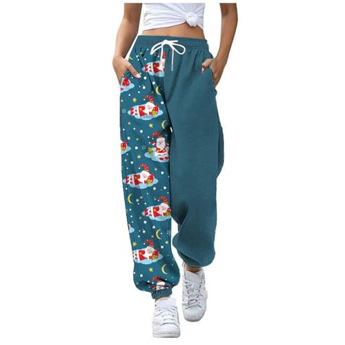 Black Friday, Halloween Hose Damen Lang High Waist Jogginghose - Pants Karneval Blumen Muster Locker Leichte Freizeithose Angenehme Sporthose von Zilosconcy