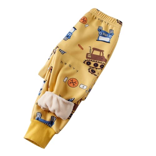 Black Friday, Thermohose Mädchen Kuschel Gefütterte Jogginghose - Fleecehose Elastische Taille Hose Weich Cartoon Druck Winterhose Kinder Winter-Hosen von Zilosconcy