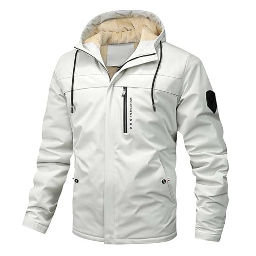 Black Friday, Winterjacke Herren Winddichte Skijacke - Wanderjacke Wasserdicht Snowboardjacke Gefütterte Übergangsjacke Jacke Mit Abnehmbarer Kapuze Für Wandern Männer von Zilosconcy