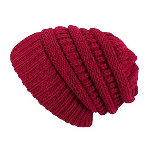 Black Friday, Wintermütze Damen Warme Strickmützen - Beanie Slouch Wollmütze Grobstrick Thermo Frauen Winter Haube von Zilosconcy