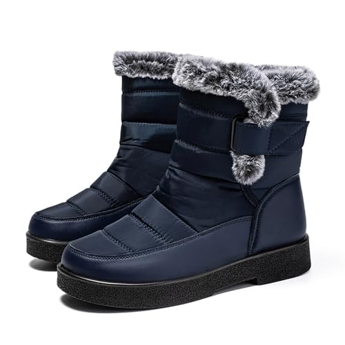 Black Friday, Winterschuhe Damen Winter Barfussschuhe - Winterstiefel Gefüttert Winterboots Schuhe Fur Frauen Schneestiefel Outdoor Boots rutschfeste Stiefelettenwinterstiefel von Zilosconcy