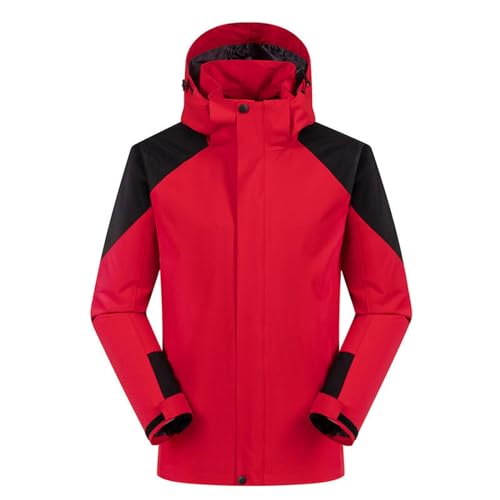 Black Friday Angebote 2024, Skijacke Herren Winddichte Winterjacke - Snowboardjacke Wasserdicht Wanderjacke Winter Softshelljacke Jacke Mit Abnehmbarer Kapuze Für Wandern Männer von Zilosconcy