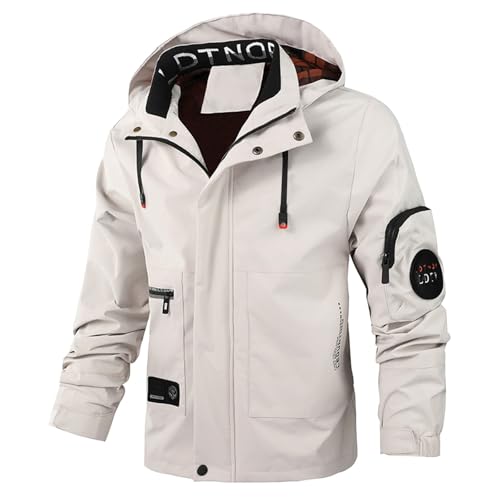 Black Friday Angebote 2024, Winterjacke Herren Winddichte Skijacke - Wanderjacke Wasserdicht Snowboardjacke Outdoor Übergangsjacke Fleece-Futter Ski Regenmantel Mit Kapuze Männer von Zilosconcy