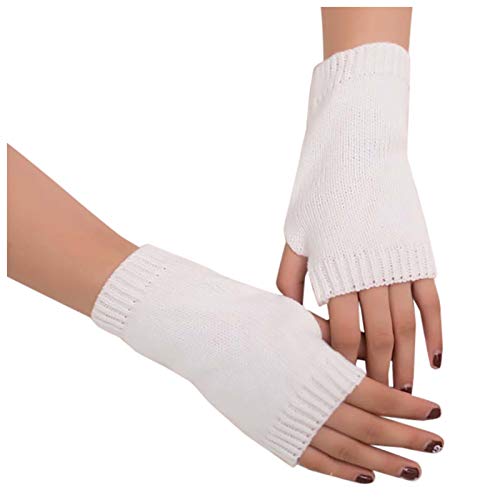 Blitzangebote, Armstulpen Damen Ohne Finger Handstulpen - Pulswärmer Gestrickte Fingerlose Handschuhe Weich Kaschmir Strickhandschuhe Frauen Fäustlinge Halbe Fingerhandschuhe von Zilosconcy