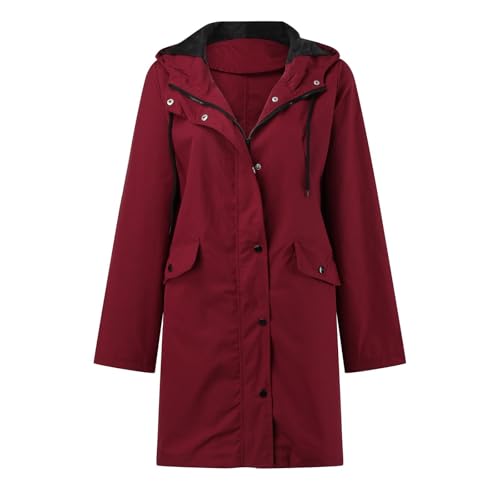 Blitzangebote, Dufflecoat Damen Winddichter Trenchcoat - Herbstmantel Lang Boucle Mantel Übergangsmantel Winter Für Frauen Übergangsjacke Wintermantel Warme Wolljacke Windjacke von Zilosconcy