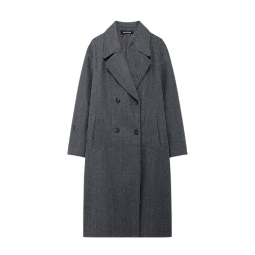 Blitzangebote, Dufflecoat Damen Winter Trenchcoat - Wollmantel Herbst Übergangsmantel Wintermantel Langer Mantel Für Frauen Elegant Winterjacke Trench Coat Herbstmantel Steppmantel von Zilosconcy