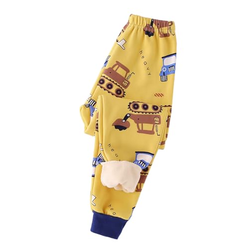 Blitzangebote, Gefütterte Jogginghose Mädchen Kuschel Thermohose - Fleecehose Elastische Taille Hose Dicke Cartoon Druck Winterhose Kinder Winter-Hosen von Zilosconcy