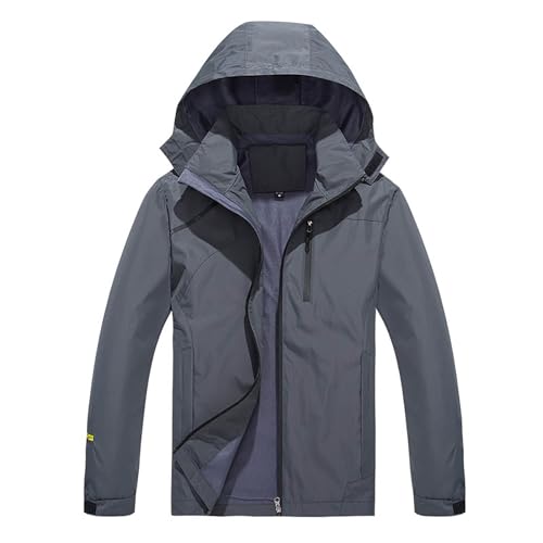 Blitzangebote, Winterjacke Herren Winddichte Skijacke - Snowboardjacke Wasserdicht Wanderjacke Gefütterte Übergangsjacke Trekkingjacke Mit Abnehmbarer Kapuze Männer von Zilosconcy