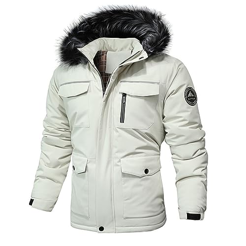 Blitzangebote des Tages, Skijacke Herren Wasserdicht Winterjacke - Snowboardjacke Winter Wanderjacke Winddichte Übergangsjacke Jacke Mit Abnehmbarer Kapuze Für Wandern Männer von Zilosconcy