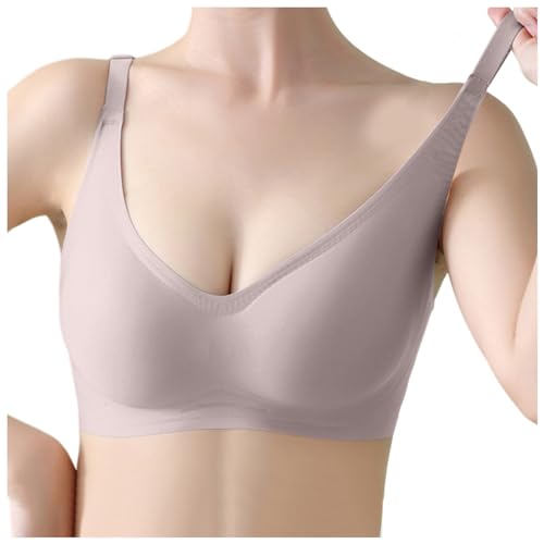 Bügelloser BH, Ohne Bügel BH Damen Weich - Bustier Bralette Elastisch Leicht Atmungsaktiv Baumwolle Komfort Atmungsaktiver Und Ultrakomfortabler Schlaf BH von Zilosconcy