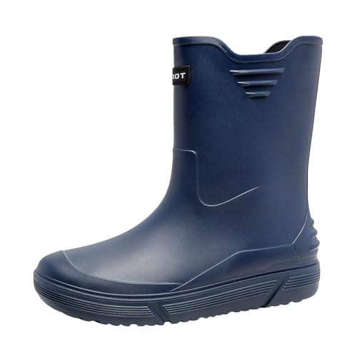 Chelsea Boots Herren, Gummistiefel Herren Anti-Rutsch Halbhohe Regenschuhe - Chelsea Boots Wasserdicht Barfuß Halbhoch Reitstiefel Gummistiefel von Zilosconcy