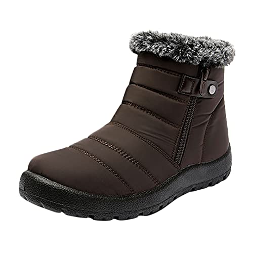 Damenmode Sale, Barfussschuhe Damen Warme Winterschuhe - Winterstiefel Gefüttert Fur Frauen wasserdichte Stiefel Barfuss Schuhe Leicht rutschfest Fitnessschuhe Wanderschuhe Unisex von Zilosconcy